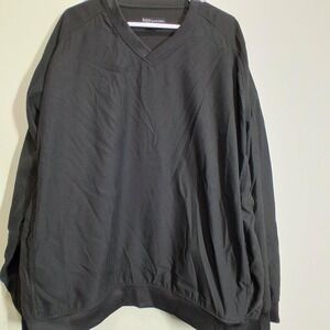 5.11 Tactical Series Mens XL Black V-Neck Windbreaker Pullover Pen Pocket 72304